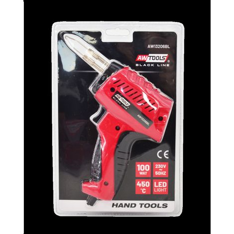 Awtools Transformator-Lötkolben 100W/TPR-Griff schwarzes Kabel (1/3)