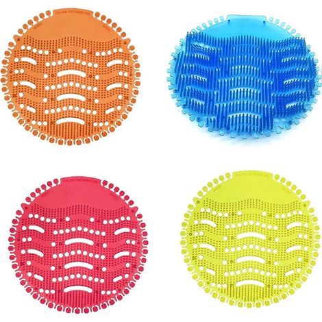 QAZQA 4 Pcs Filtre à urinoir Desodorisant Urinoir avec Parfum Ecran Pour Urinoir Desinfectant Urinoir les Hôtels, les Restaurants, les Écoles (1/5)