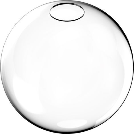 Rosone Contemporaneo Rubber Metallo Trasparente Grande