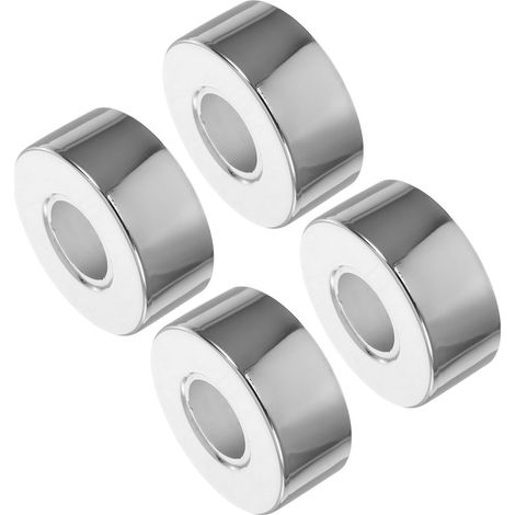 Couvercles Décoratifs en Acier Inoxydable 3/4, Lot de 4 Pièces (1/5)