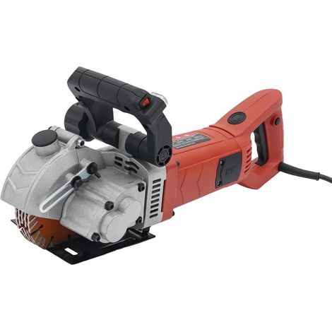 HAUTOUR Machine à rainurer électrique 4800 W 6200 tr/min - Fraise à rainurer murale - Largeur de coupe 42 mm - Profondeur de coupe 41 mm - avec pompe à eau, 5 lames - pour béton, brique, marbre (1/5)