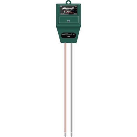 CSPARKV (29×5×3.8cm)(Vert) pH mètre de Sol, 3-en-1 testeur d'humidité/lumière/pH du Sol Kits d'outils de Jardinage pour Le Soin des Plantes, idéal pour Le Jardin, la pelouse, la Ferme, l'inté (1/4)