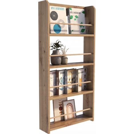 Franco Artisan Eiche Bücherregal stehend für Bücher Spielzeug Schrank Regal (1/5)