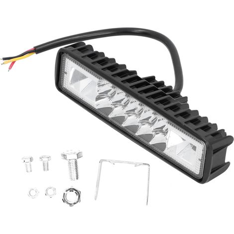 Phare de travail LED pour voiture, lampe clignotante rouge et bleue, étanche, 48 W, 12 V, universel (1/5)