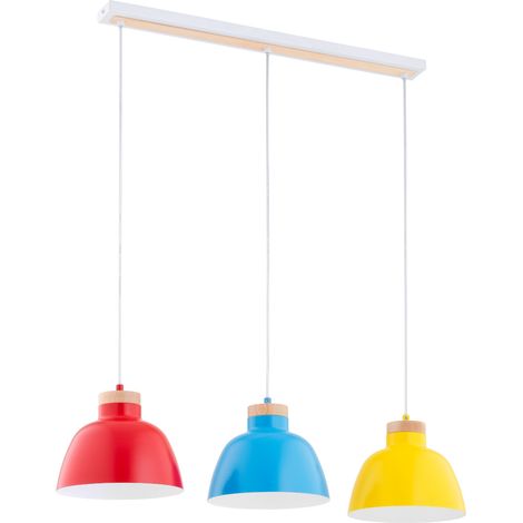 Suspension loft multi bois métal 3xE27 Lorien Alfa (1/3)