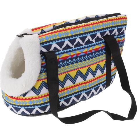 Borsa trasportino per cani, borsa da viaggio portatile per animali domestici, borsa vintage calda con cerniera e apertura di ventilazione per le passeggiate (taglia S) (1/5)