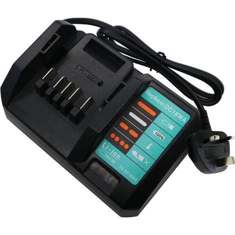 DC18WA (195423-6) Charger Compatible with Makita G-series 14.4V & 18V li-ion BL1813G BL1811G BL1413G BL1415G BL1440G 196375-4 BL1815G BL1411G BL1830G BL1840G BL1820G (1/4)