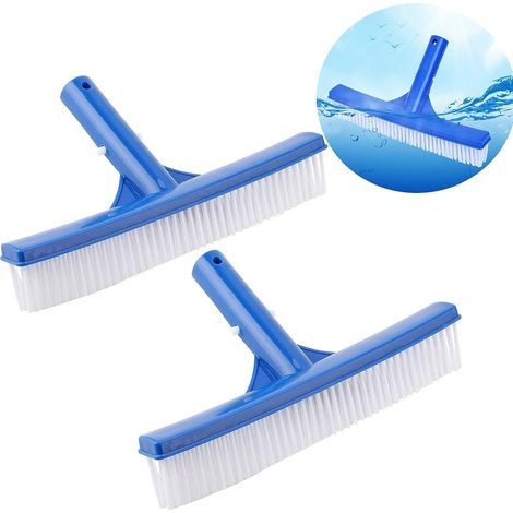 2 Pièces Brosse de Piscine Durable pour Le Nettoyage Rosse de Nettoyage de Piscine Brosse de Piscine intérieur et extérieur de la Piscine (1/5)