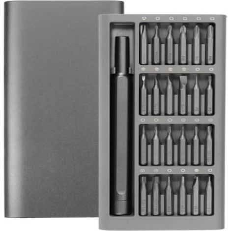 Kit de réparation professionnel avec tournevis magnétique multifonction et étui en alliage PH000/00/0/1/2 SL1.5/2.0/3.0/4.0 P2/5 T2/3/4 TR5/6/8/10/15 H1.5/2.0 U2.6 Y1 2.3 (1/4)