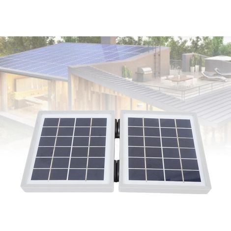 Tragbares 10-W-Solarladegerät mit 2 DC-Anschlüssen, IP65, monokristallinem und faltbarem Solarpanel für Camping, Wandern und Angeln (1/5)