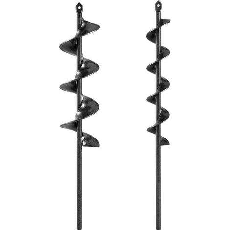 Foret de plantation à tarière Ulisem, foret de jardin, foret de jardin en spirale pour plantes de jardin, foret de plantation à tarière, foret hexagonal, 3/8 po, ensemble 2 en 1 (45 cm)