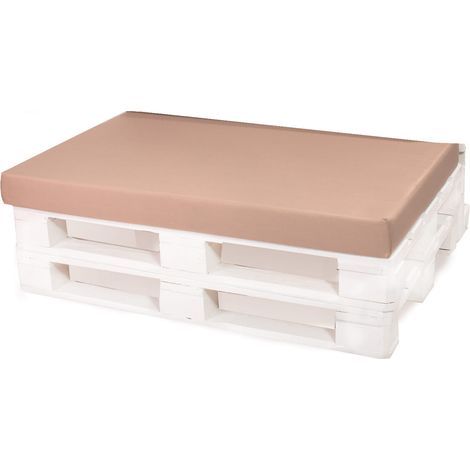 Coussin pour palette 120x50 beige, coussins de jardin, grands coussins de sol, coussins de sol pour enfants Coussin d'extérieur