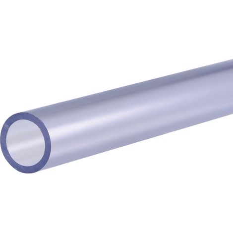 Tuyau Rigide en PVC Rond Tube PVC 15mm Diamètre Interne 20mm Diamètre Externe 0.2m Transparent Bleu Haut Transparence pour Eau Tube Artisanats Présentoirs (1/5)