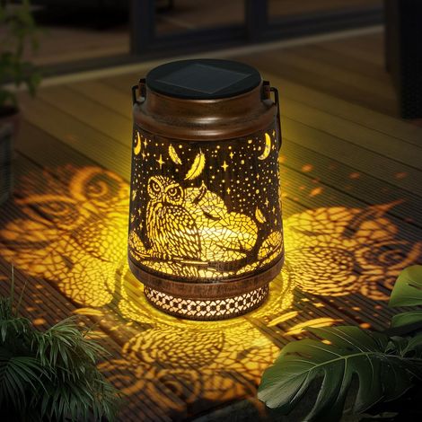 Lanterne solaire hibou décorative étanche IP65