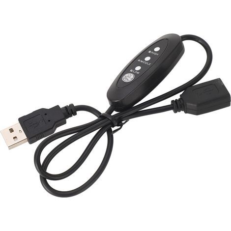 5V USB-Thermostat-Verlängerungskabel, Stecker-Eingang, Buchse-Ausgang, Temperaturregelungskabel mit flexibler PVC-Isolierhülle (1/5)