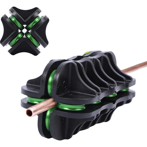 Enderezador de tuberías, diseño ergonómico, construcción metálica duradera, color negro. (1/2)