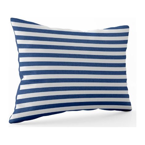 WD LifeStyle Cuscino Gonfiabile con Federa 35 x 25 Cm in Microfibra Blu