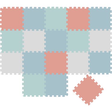 18 Pièces Tapis de Sol Bébé 30x30 Tapis Mousse Bebe Tapis de Jeux Enfant Pliable (1/5)