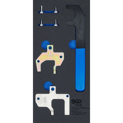 BGS Inserción Carro de taller 1/3: Juego de herramientas de ajuste del motor para Mercedes-Benz M112 + M113 - 9215 (1/3)