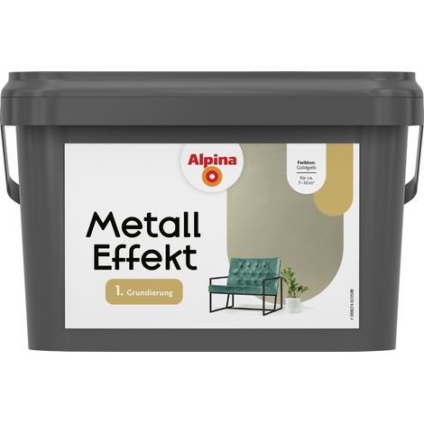 Alpina Grundierung für Effektfarben Metall goldgelb 2,5 L Grundierung