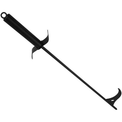 Tisonnier De Cheminée Acier Forgé Outil Portable Pour Feu De Camp Pour Camping Et Extérieur Accessoire Pratique (1/5)