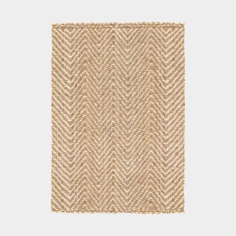 Décoweb – Tapis berbère chevrons 100% jute – 200 x 290 cm – Épaisseur 11mm – Poids 4000 g/m² pour ambiance chaleureuse