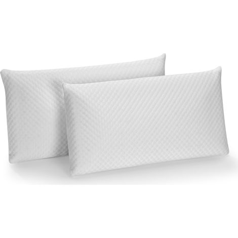 2 X Kinderkissen Komfort 6 CM 70x35 Viscoelastich. Abnehmbar und waschbar und ergonomisch. Sein erstes Kissen