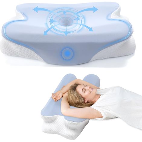 Ergonomisches Nackenkissen, Memory Foam Kissen, konturierte orthopädische Kissen, ideal für Seiten-, Rücken- und Bauchschläfer, Nackenkissen zum Schlafen (1/5)