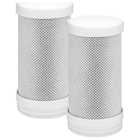 Lot de 2 Cartouches de Rechange pour Filtre Eau Robinet - Élimine Chlore Impuretés Installation Facile (1/5)