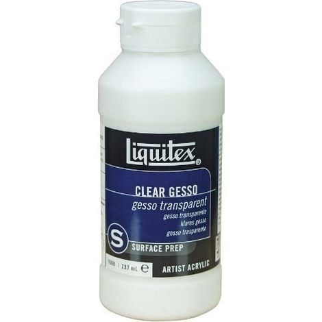 Additif préparateur de surface - LIQUITEX - Gesso Flacon - Transparent - 237 ml (1/3)