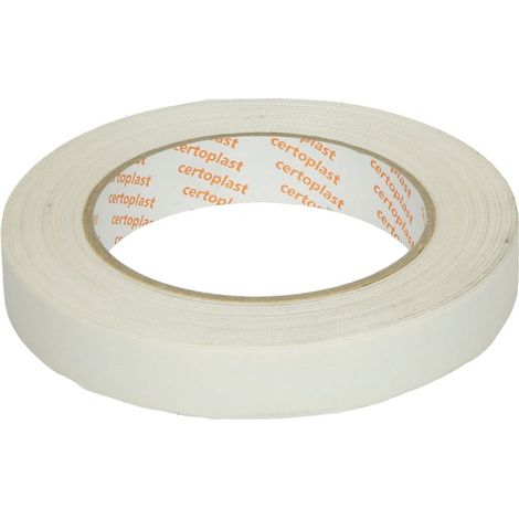 Ruban tissé inscriptible 19 mm x 25 m autocollant avec fort pouvoir adhésif