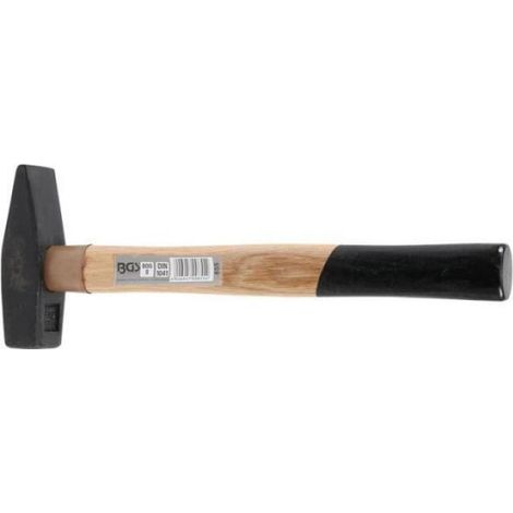 Marteau De Mécanicien - 800 G - Tête En Acier Trempé - Poignée Bois Laqué Noir Et Or - Usage Atelier Et Réparation