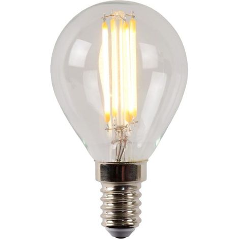Lucide P45 - Glühfadenlampe - Ø 4,5 cm - LED Dim. - E14 - 1x4W 2700K - Transparent (1/3)