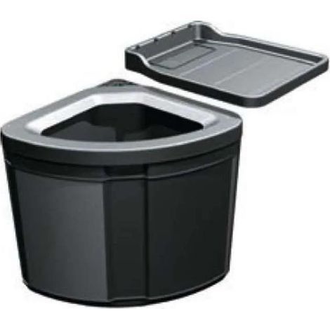 Franke Cubo de basura giratorio negro 30 litros (1/2)