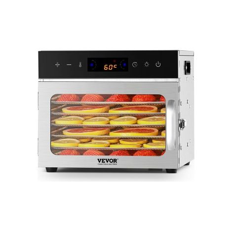 Déshydrateur alimentaire - 6 plateaux en acier inox (1/5)