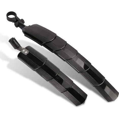 Ensemble de garde-boue rétractables pour VTT - Garde-boue avant et arrière pour VTT - Garde-boue de vélo réglable et portable (1/5)