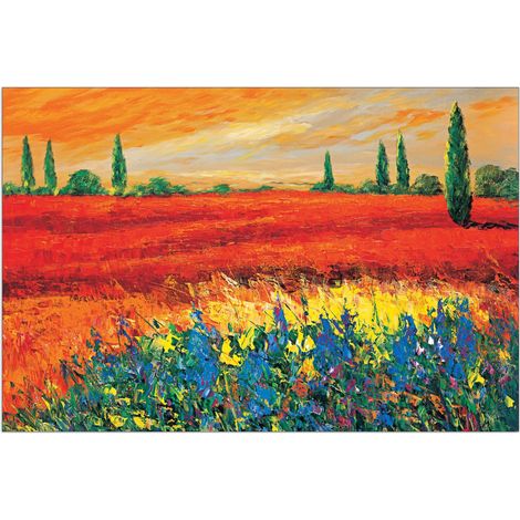 Artopweb Pannelli Decorativi Madjid Toskana 3 Quadro, Legno, Multicolore, 90x1.8x60 cm, 1975 unità