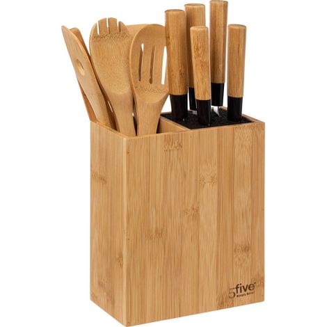 5five Blocco di coltelli scandinavo naturale ed elegante (1/5)