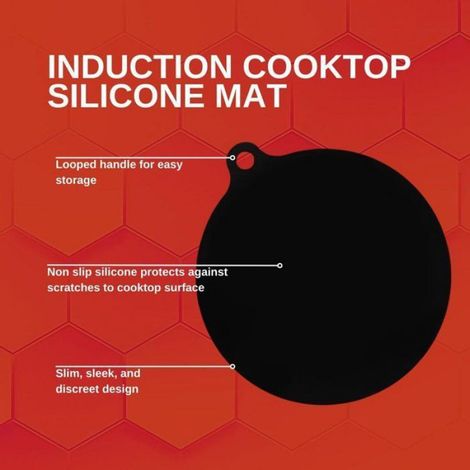 Lot de 4 tapis de protection pour plaques à induction - Sous-verres pour poêles - Tapis ronds pour plaques à induction - Tapi Femeo (1/5)