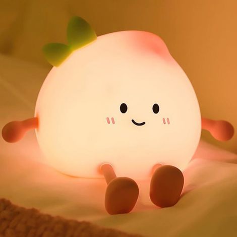 Veilleuse mignonne et confortable avec minuterie et support de téléphone, lumière douce, cadeau pour femme, lumière d'am (1/5)