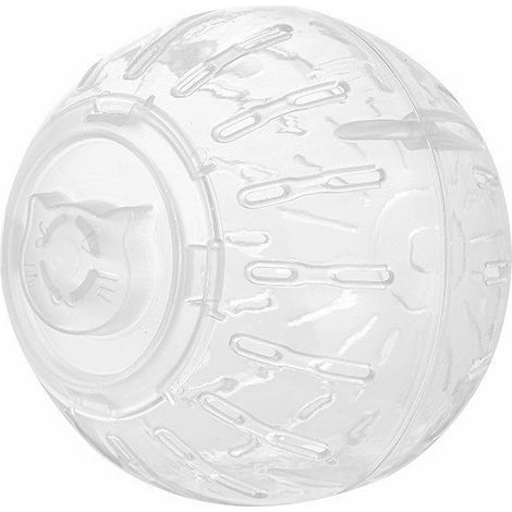 Relaxdays Hamsterball, Nagerspielzeug, Zubehör, Maus, Optimale Luftzufuhr, Kunststoff, 10 cm, Transparent
