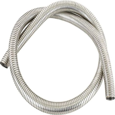 Tubo flessibile, scarico universale in acciaio inox, lunghezza 72 cm (6 piedi), diametro interno 1,25 cm, tubo di scarico flessibile e robusto (1/5)