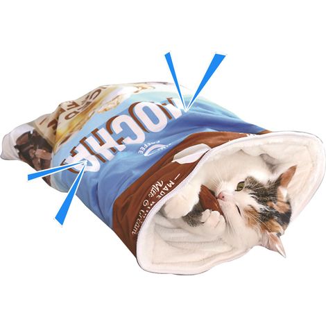 Sac de couchage pour chat - Sac de couchage auto-chauffant pour chat et petit chien - Sac de couchage pour chat - MMCD-ZGL-05508 (1/5)