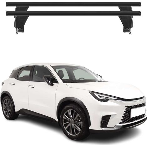 OMAC Dachträger Querträger Alu für Lexus LBX 2024-2026 – Abschließbar – T-Nut – City-Crash-getestet – Max. 50 kg Schwarz (1/5)