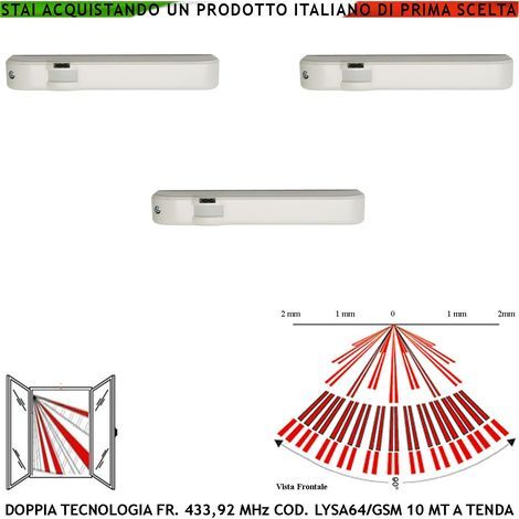 Sensore Magnetico Radio Bianco Con Rilevatore Sismico Regolabile Per Antifurto Ingresso NC e Contaimpulsi Per Switchallarm Codice Sydra SecurLysa Anticollisione Rileva Trapano e Tentativi di Scasso (1/5)
