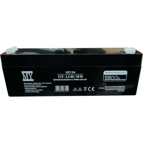 Matsuyama batteria piombo 12V 2,3Ah compatibile ELKRON BR19 80RB0310113 - HZ154