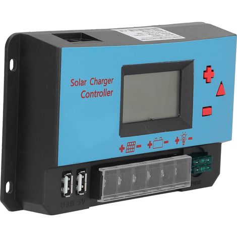 Solarladeregler mit LCD-Display, wasserdicht, USB-PWM-Solarladeregler für Solarlampen und Werbetafeln (1/5)