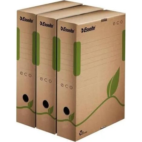 Esselte Eco scatola archivio marrone chiaro in cartone riciclato