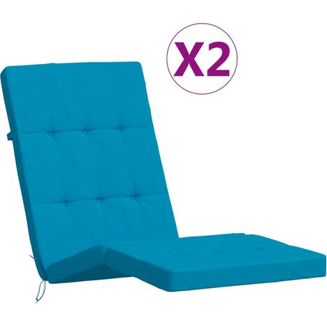 Maison Exclusive - Podušky na polohovací židli 2 ks světle modré oxfordská látka (1/5)
