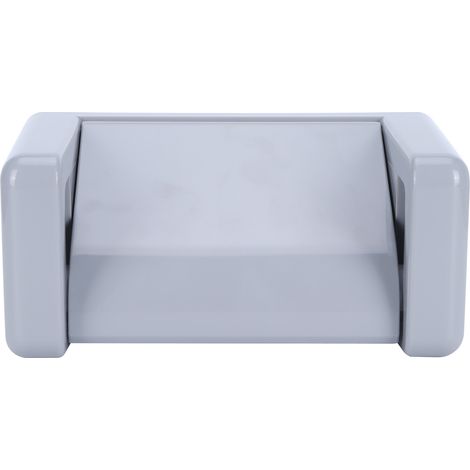 Porte-rouleau de papier toilette mural support pour rouleau WC étagère à rouleaux salle de bain gris (1/5)